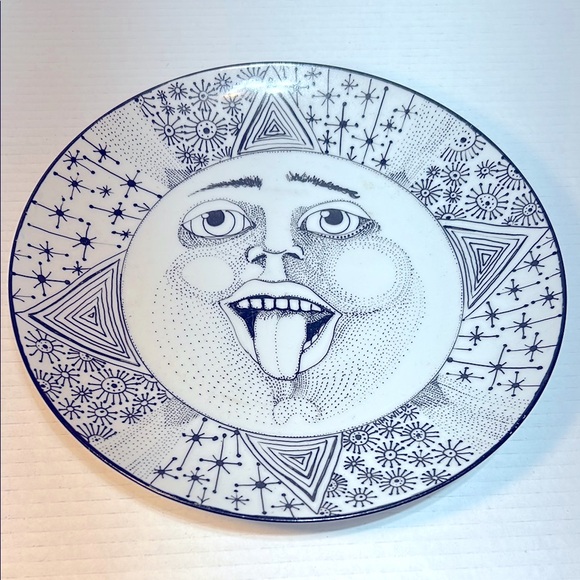 Hand Crafted Other - Artists whimsical pointillism hand drawn plate